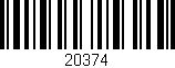 Código de barras (EAN, GTIN, SKU, ISBN): '20374'