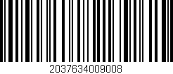 Código de barras (EAN, GTIN, SKU, ISBN): '2037634009008'