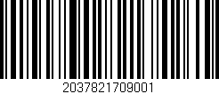 Código de barras (EAN, GTIN, SKU, ISBN): '2037821709001'