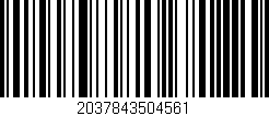 Código de barras (EAN, GTIN, SKU, ISBN): '2037843504561'