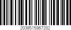 Código de barras (EAN, GTIN, SKU, ISBN): '2038515967202'