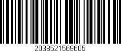 Código de barras (EAN, GTIN, SKU, ISBN): '2038521569605'