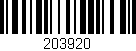 Código de barras (EAN, GTIN, SKU, ISBN): '203920'