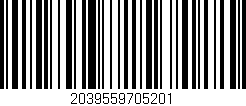 Código de barras (EAN, GTIN, SKU, ISBN): '2039559705201'
