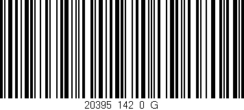 Código de barras (EAN, GTIN, SKU, ISBN): '20395_142_0_G'