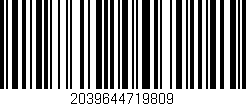 Código de barras (EAN, GTIN, SKU, ISBN): '2039644719809'