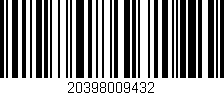 Código de barras (EAN, GTIN, SKU, ISBN): '20398009432'