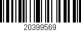 Código de barras (EAN, GTIN, SKU, ISBN): '20399569'