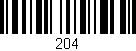 Código de barras (EAN, GTIN, SKU, ISBN): '204'