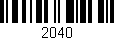 Código de barras (EAN, GTIN, SKU, ISBN): '2040'