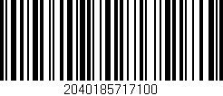 Código de barras (EAN, GTIN, SKU, ISBN): '2040185717100'