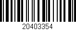 Código de barras (EAN, GTIN, SKU, ISBN): '20403354'
