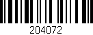 Código de barras (EAN, GTIN, SKU, ISBN): '204072'