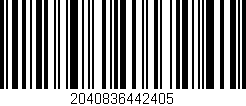 Código de barras (EAN, GTIN, SKU, ISBN): '2040836442405'