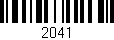 Código de barras (EAN, GTIN, SKU, ISBN): '2041'