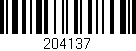 Código de barras (EAN, GTIN, SKU, ISBN): '204137'