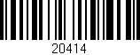 Código de barras (EAN, GTIN, SKU, ISBN): '20414'