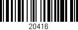 Código de barras (EAN, GTIN, SKU, ISBN): '20416'