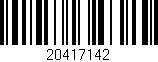 Código de barras (EAN, GTIN, SKU, ISBN): '20417142'