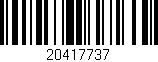 Código de barras (EAN, GTIN, SKU, ISBN): '20417737'