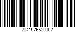 Código de barras (EAN, GTIN, SKU, ISBN): '2041976530007'