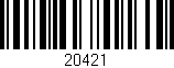 Código de barras (EAN, GTIN, SKU, ISBN): '20421'