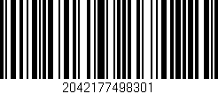 Código de barras (EAN, GTIN, SKU, ISBN): '2042177498301'