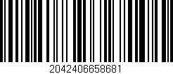 Código de barras (EAN, GTIN, SKU, ISBN): '2042406658681'