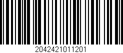 Código de barras (EAN, GTIN, SKU, ISBN): '2042421011201'