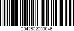 Código de barras (EAN, GTIN, SKU, ISBN): '2042532309846'