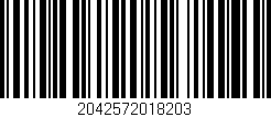 Código de barras (EAN, GTIN, SKU, ISBN): '2042572018203'