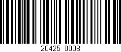 Código de barras (EAN, GTIN, SKU, ISBN): '20425/0008'
