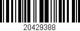Código de barras (EAN, GTIN, SKU, ISBN): '20429388'