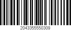Código de barras (EAN, GTIN, SKU, ISBN): '2043355550309'