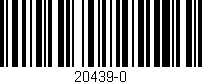 Código de barras (EAN, GTIN, SKU, ISBN): '20439-0'