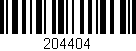 Código de barras (EAN, GTIN, SKU, ISBN): '204404'