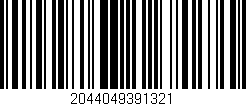 Código de barras (EAN, GTIN, SKU, ISBN): '2044049391321'