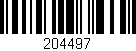 Código de barras (EAN, GTIN, SKU, ISBN): '204497'