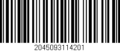 Código de barras (EAN, GTIN, SKU, ISBN): '2045093114201'