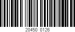 Código de barras (EAN, GTIN, SKU, ISBN): '20450/0126'