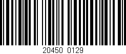 Código de barras (EAN, GTIN, SKU, ISBN): '20450/0129'