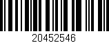 Código de barras (EAN, GTIN, SKU, ISBN): '20452546'