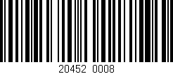 Código de barras (EAN, GTIN, SKU, ISBN): '20452/0008'