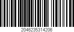 Código de barras (EAN, GTIN, SKU, ISBN): '2046235314206'