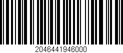 Código de barras (EAN, GTIN, SKU, ISBN): '2046441946000'