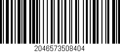 Código de barras (EAN, GTIN, SKU, ISBN): '2046573508404'