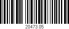 Código de barras (EAN, GTIN, SKU, ISBN): '20473.05'