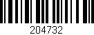 Código de barras (EAN, GTIN, SKU, ISBN): '204732'