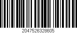 Código de barras (EAN, GTIN, SKU, ISBN): '2047526328605'
