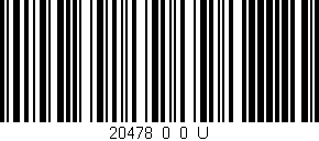 Código de barras (EAN, GTIN, SKU, ISBN): '20478_0_0_U'